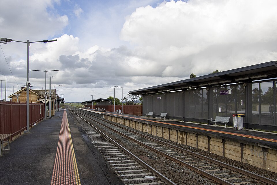 Northbound view of Donnybrook station from Platform 1.